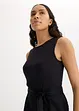 Jumpsuit in een jersey-linnenmix, bonprix
