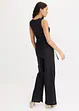 Jumpsuit in een jersey-linnenmix, bonprix