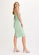 Strapless jurk met glanzend satijn, bonprix
