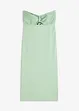 Strapless jurk met glanzend satijn, bonprix
