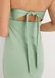 Strapless jurk met glanzend satijn, bonprix