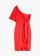 One-shoulder jurk met plooien, bonprix