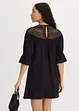 Jersey jurk met crochet-kant, bonprix