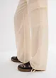 Cargo broek in vloeiende stof, bonprix