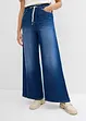 Wide leg jeans, mid waist, comfortabele band, bonprix