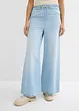 Wide leg jeans, mid waist, comfortabele band, bonprix