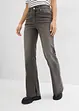 Straight jeans, high waist, split, bonprix