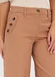 Twill broek met sierknopen, bonprix