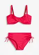 Balconette bikini (2-dlg. set) van glanzend materiaal, bonprix