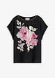 Shirt met geweven inzetstuk, bonprix