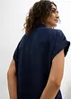Blouse met korte mouw van gerecycled polyester, bonprix