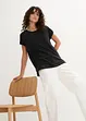 Luchtig shirt met kant, bonprix