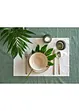 Placemats van biologisch katoen met borduursel (set van 2), bonprix