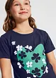 Meisjes T-shirt (set van 2) van biologisch katoen, bonprix