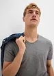 T-shirt met V-hals (set van 3), bonprix
