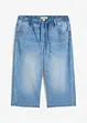 Jongens lang instap jeans bermuda, slim fit, bonprix