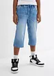 Jongens lang instap jeans bermuda, slim fit, bonprix