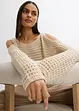 Boxy ajour trui met cut-outs, bonprix
