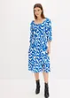 Jersey jurk met pofmouwen van zachte viscosemix, bonprix