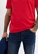 Henley shirt, korte mouw (set van 2) van biologisch katoen, bonprix