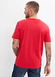 Henley shirt, korte mouw (set van 2) van biologisch katoen, bonprix