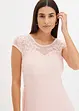 Chiffon jurk met kant, bonprix