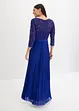 Chiffon jurk met kant en plissérok, bonprix