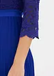 Chiffon jurk met kant en plissérok, bonprix