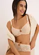 Minimizer bh met beugel en 2-kleurig lurex kant, bonprix