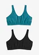 Bralette met katoen (set van 2), bonprix