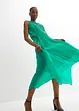 Premium chiffon midi jurk met kant, bonprix