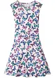 Meisjes jersey jurk met vlinderprint, bonprix