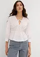 Blouse met plooitjes en elastische naden, bonprix