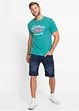 Sweat jeans bermuda met comfort fit, regular fit, bonprix