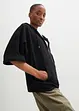 Sweatvest cape van katoen, bonprix