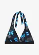 Halter bikinitop met gerecycled polyamide, bonprix