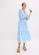 Midi jurk met broderie anglaise, bonprix