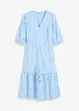 Midi jurk met broderie anglaise, bonprix