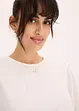 Blouse met pofmouwen en diep uitgesneden achterkant, bonprix