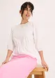 Blouse met pofmouwen en diep uitgesneden achterkant, bonprix