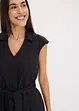 Jurk met strikceintuur, bonprix
