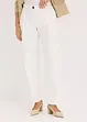 Twill broek van katoen met bandplooien, bonprix