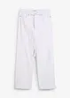 Wide leg jeans mid waist, riem, bonprix