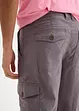 Lange cargo bermuda met linnen, regular fit, bonprix