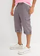 Lange cargo bermuda met linnen, regular fit, bonprix