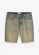 Dirty washed jeans bermuda, regular fit, bonprix