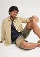 Dirty washed jeans bermuda, regular fit, bonprix