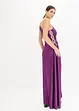 Maxi jurk met strass-applicatie en ruches, bonprix