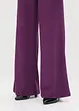 Jersey jumpsuit met plissé mouwen van fijn chiffon, bonprix