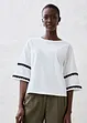 T-shirt met zijde, bonprix